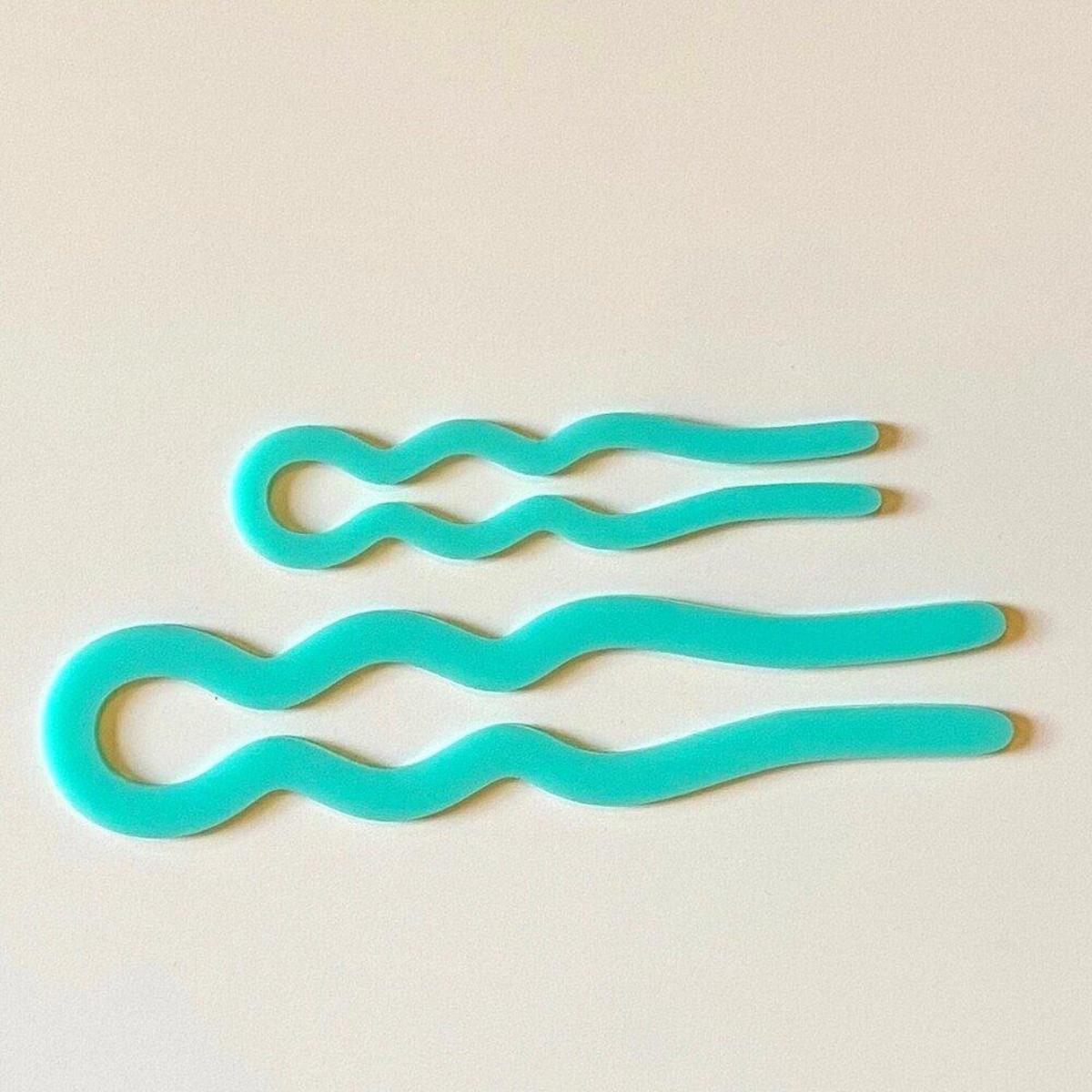 Mae Mae 6" Hair Pin - Turquoise - Image 1 of 3