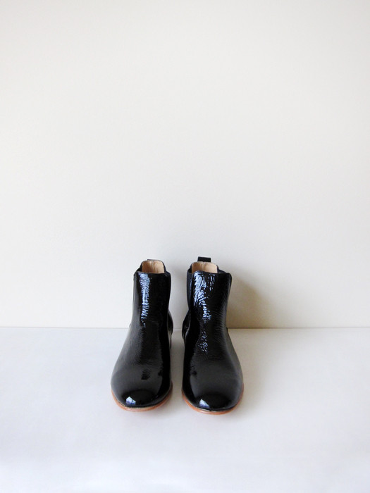 Dieppa Restrepo Troy, Black Crinkle Patent Dieppa Restrepo Troy, Black Crinkle Patent