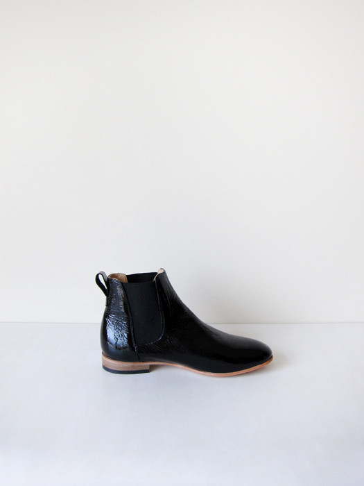 Dieppa Restrepo Troy, Black Crinkle Patent Dieppa Restrepo Troy, Black Crinkle Patent