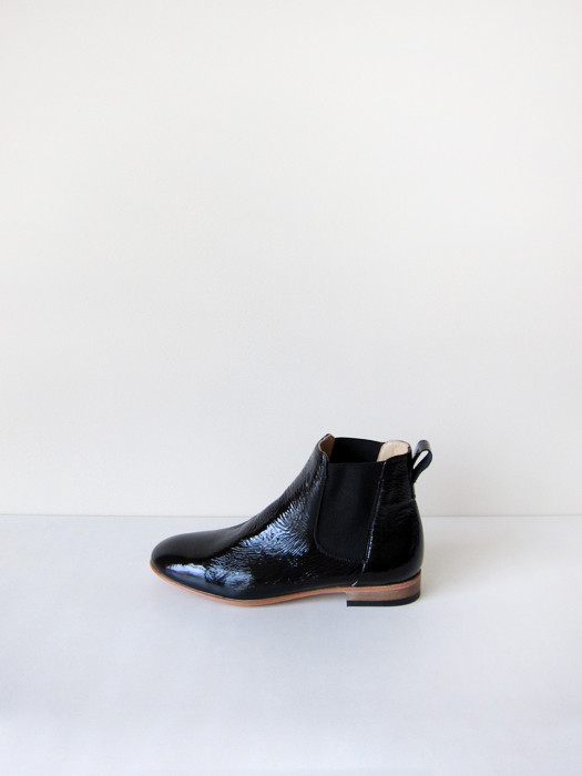 Dieppa Restrepo Troy, Black Crinkle Patent Dieppa Restrepo Troy, Black Crinkle Patent