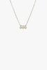 Jennie Kwon Designs 3 Diamond Necklace - 14K Yellow/White/Rose Gold - Thumbnail 1