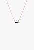 Jennie Kwon Designs 3S Black Diamond Necklace - 14K Yellow/Rose/White Gold - Thumbnail 1