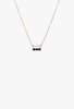 Jennie Kwon Designs 3S Black Diamond Necklace - 14K Yellow/Rose/White Gold - Thumbnail 2
