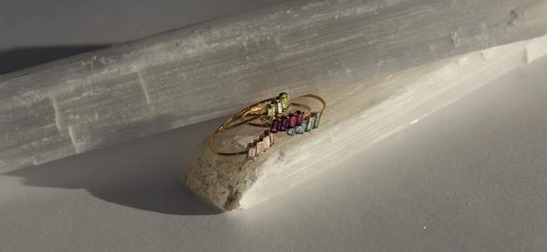 Bobbie Carr Amethyst Baguette Ring