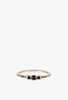 Jennie Kwon Designs Black Diamond Trio Equilibrium Ring - Thumbnail 1