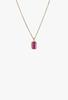 Jennie Kwon Designs Emerald Cut Ruby Wisp Necklace - Thumbnail 3