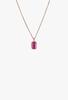Jennie Kwon Designs Emerald Cut Ruby Wisp Necklace - Thumbnail 4