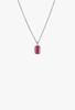Jennie Kwon Designs Emerald Cut Ruby Wisp Necklace - Thumbnail 5