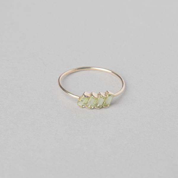Bobbie Carr Peridot Baguette Ring
