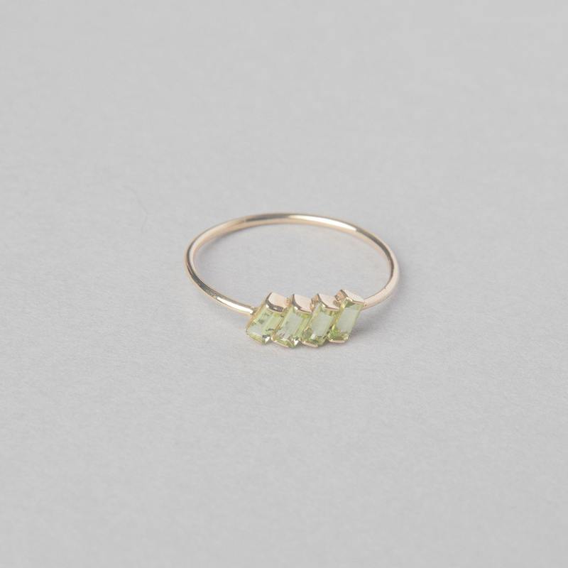 Bobbie Carr Peridot Baguette Ring