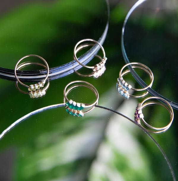 Bobbie Carr Peridot Baguette Ring