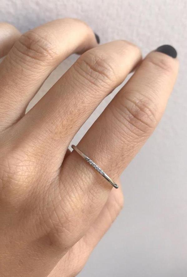 Jennie Kwon Designs White Semi Pave Ring