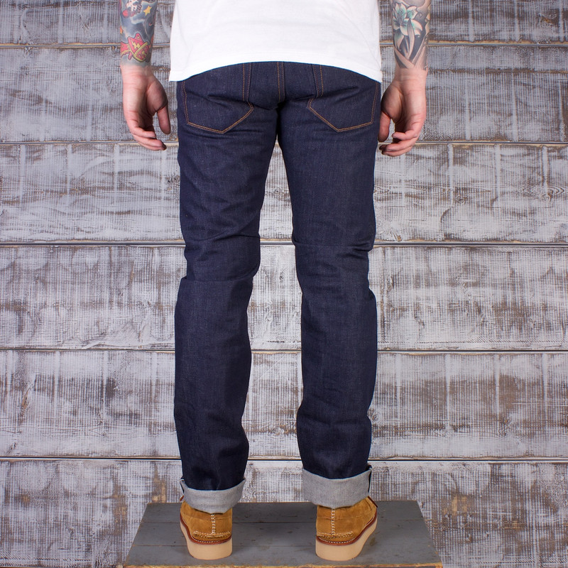Railcar Fine Goods Spikes X001 - 13.5oz Slim Straight Jean-Cone Mills "Classic" Indigo