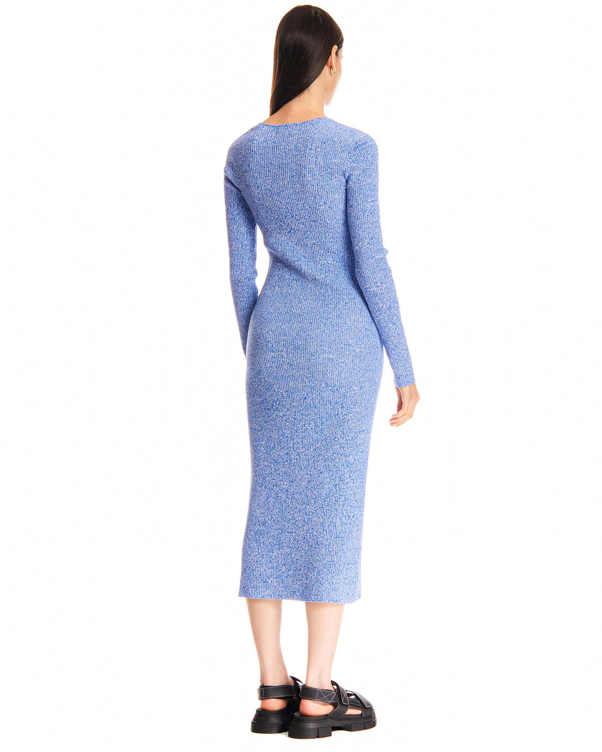 GANNI Midi Dress - Blue | Garmentory