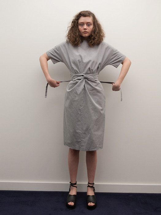 Cosmic Wonder Wrapped Dress in Heather Grey Cosmic Wonder Wrapped Dress in Heather Grey
