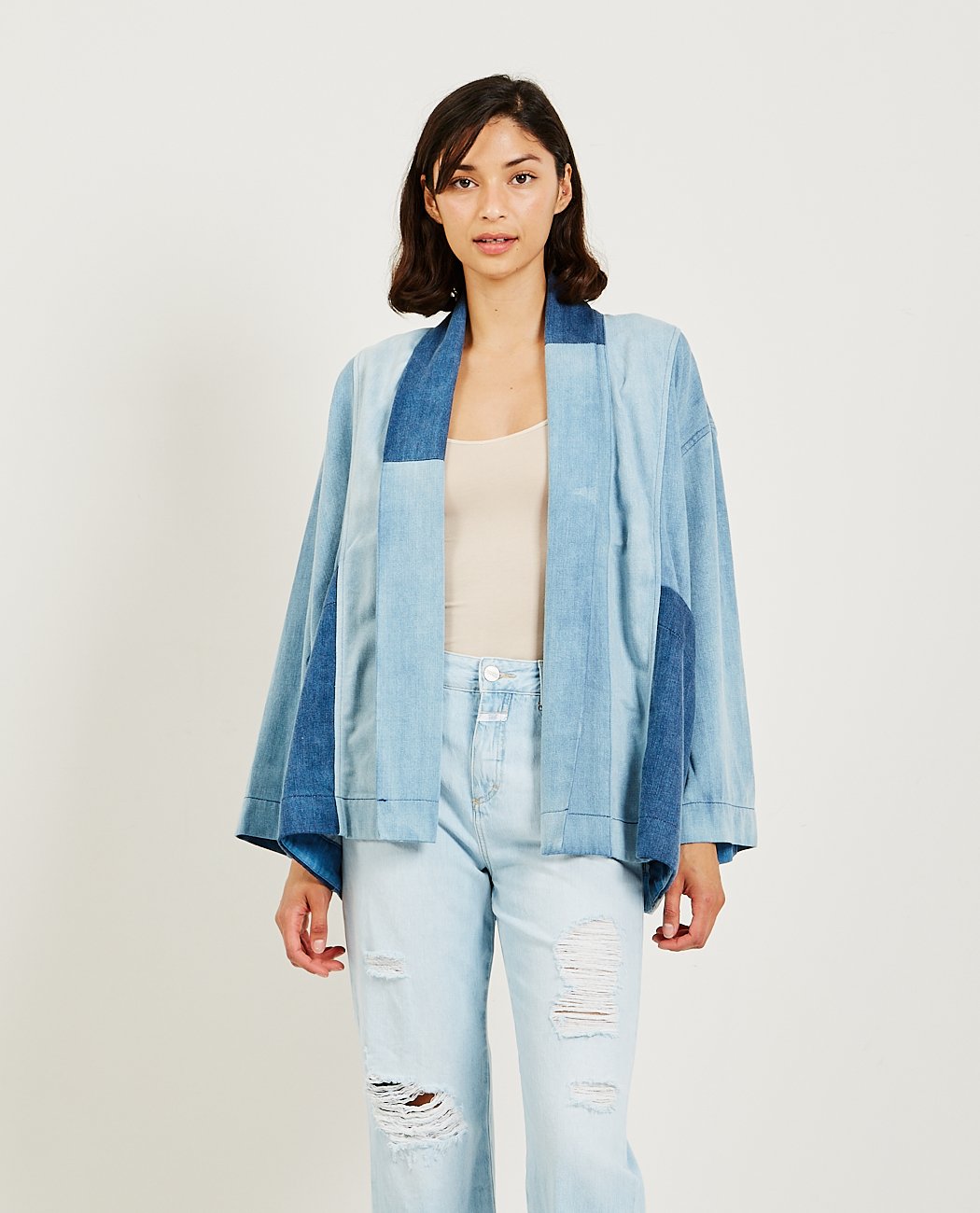 ジャケット・アウター MINEDENIM DISTORTION GOWN COAT 2 BLUE MINEDENIM DISTORTION GOWN COAT 2 BLUE
