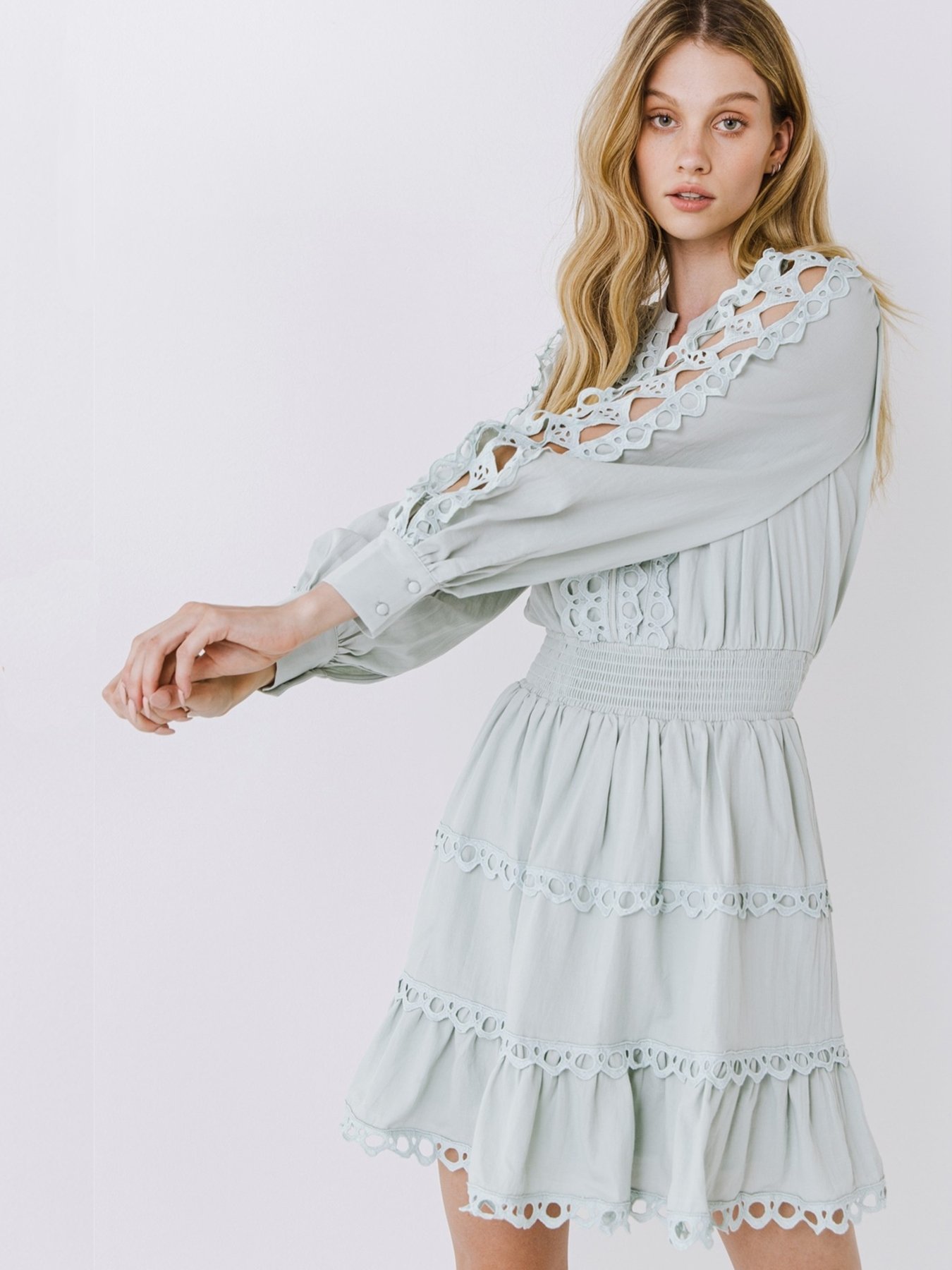 endless rose floral embroidered dress Rocking Bettie Black Tie the Knot Swing Dress Medium main image 0