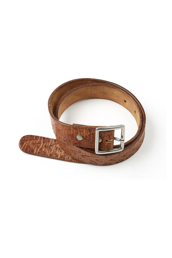 RE/DONE Embossed Belt - Tan | Garmentory display picture 2