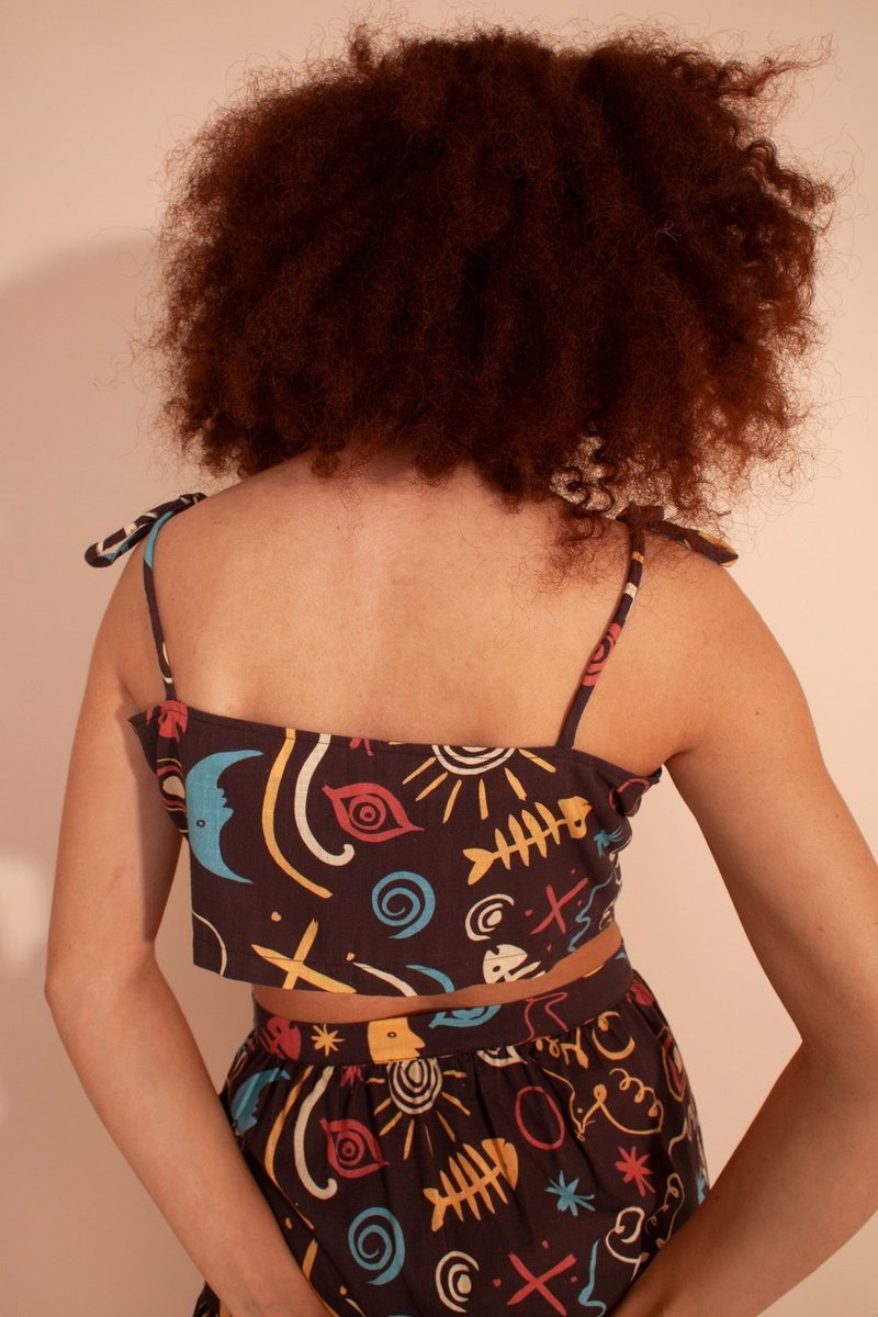 L.F.Markey Cass Top - Clay Print