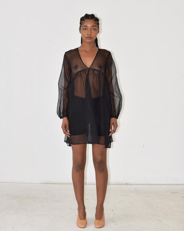 Diamond Leah Mini Dress - Black Organza