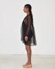 Diamond Leah Mini Dress - Black Organza - Thumbnail 2