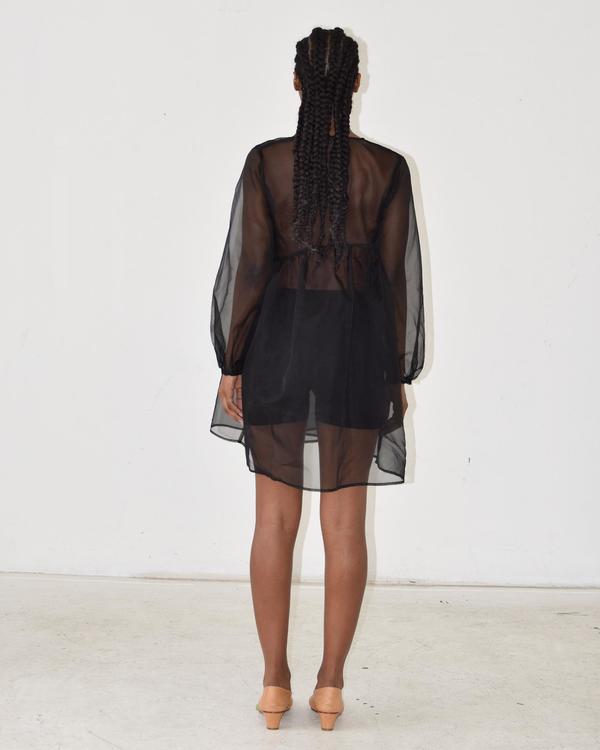 Diamond Leah Mini Dress - Black Organza