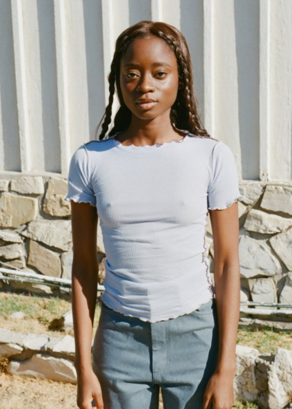 Baserange Vein Short Sleeve Tee - Kev Blue | Garmentory