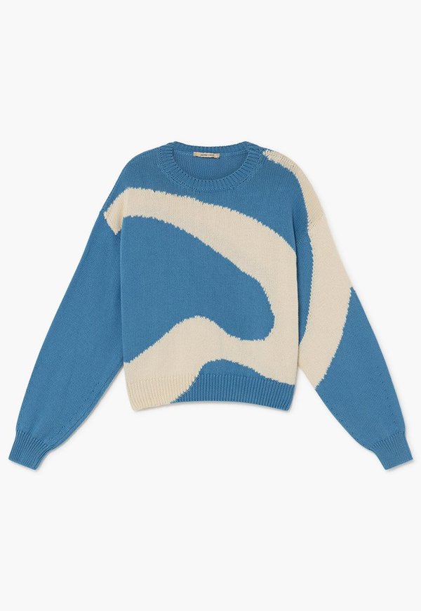 Paloma Wool Pin Swirl Sweater - Soft Blue | Garmentory