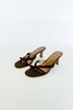 vintage Caroline Holley Strappy Thong Sandals - Cocoa  - Thumbnail 1