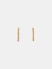 satomi kawakita long diamond bar studs - Gold - Thumbnail 2