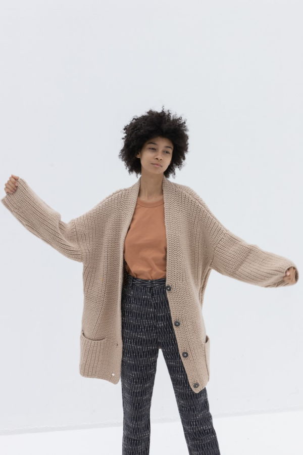 AJAIE ALAIE SUEI CARDIGAN - SEA SALT