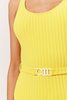 Solid and Striped Anne-Marie Belt Solid Rib One Piece - Lemon Zest - Thumbnail 3
