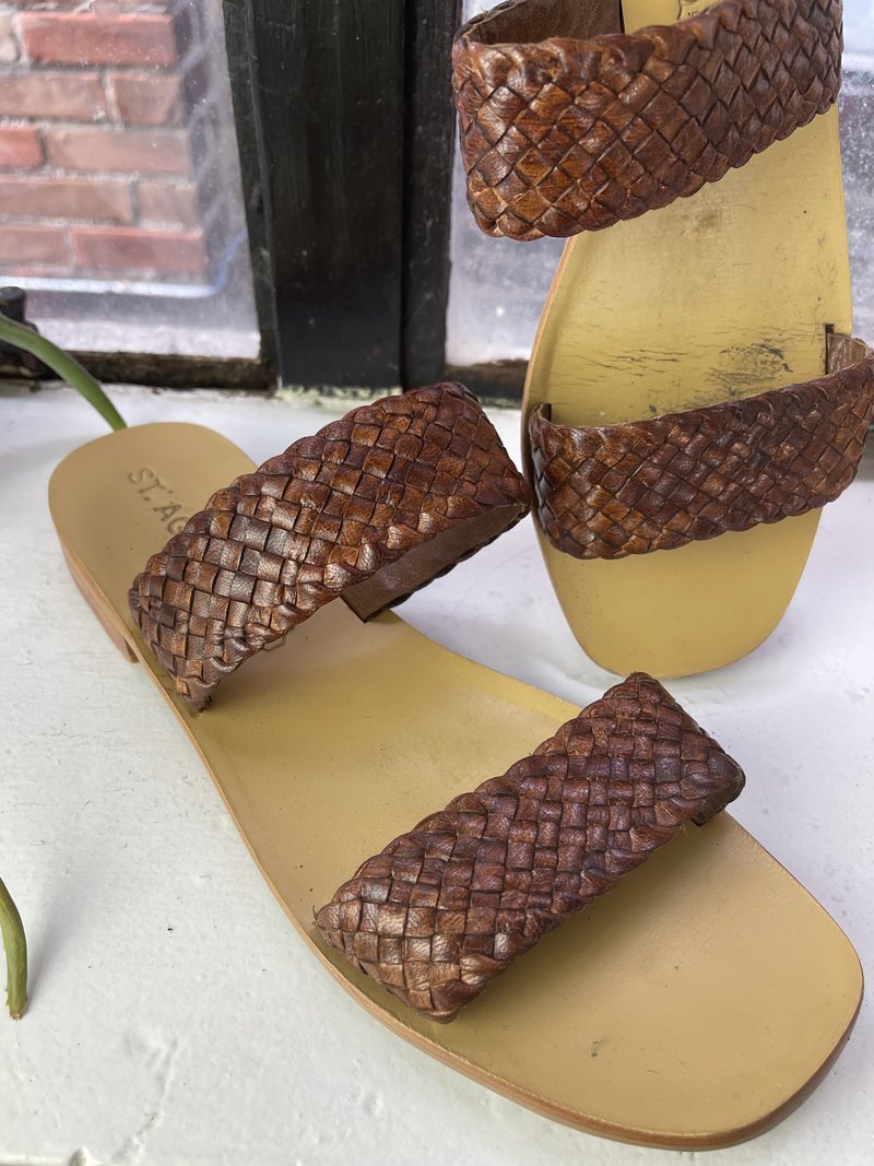 Pre-loved] Agni Woven Sandal Tan Garmentory