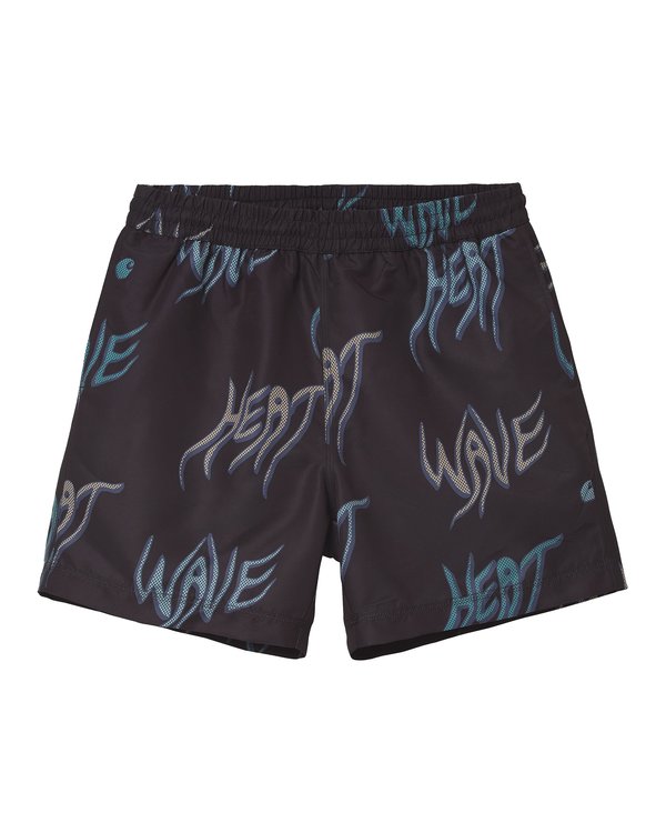 CARHARTT WIP Drift Swim Trunk - Heat Wave Print Black CARHARTT WIP Drift Swim Trunk - Heat Wave Print Black