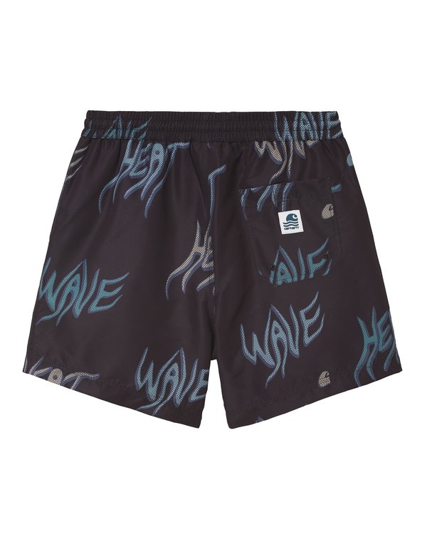 CARHARTT WIP Drift Swim Trunk - Heat Wave Print Black CARHARTT WIP Drift Swim Trunk - Heat Wave Print Black
