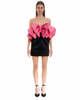 Rotate Natalie Short Dress - Black/Pink - Thumbnail 1