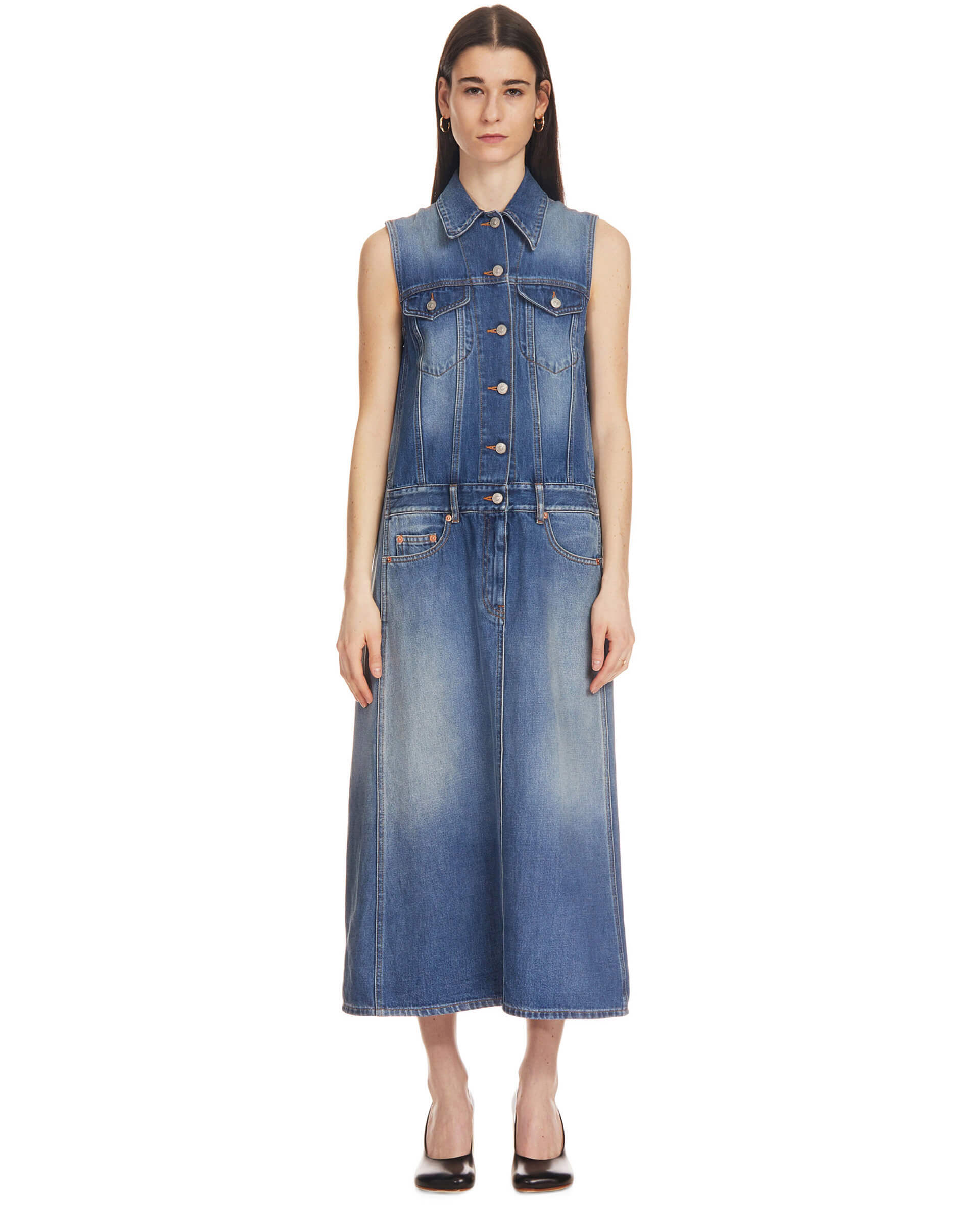 【MM6 MAISON MARGIELA】DENIM MAXI DRESS MM6-Maison-Margiela---Denim-