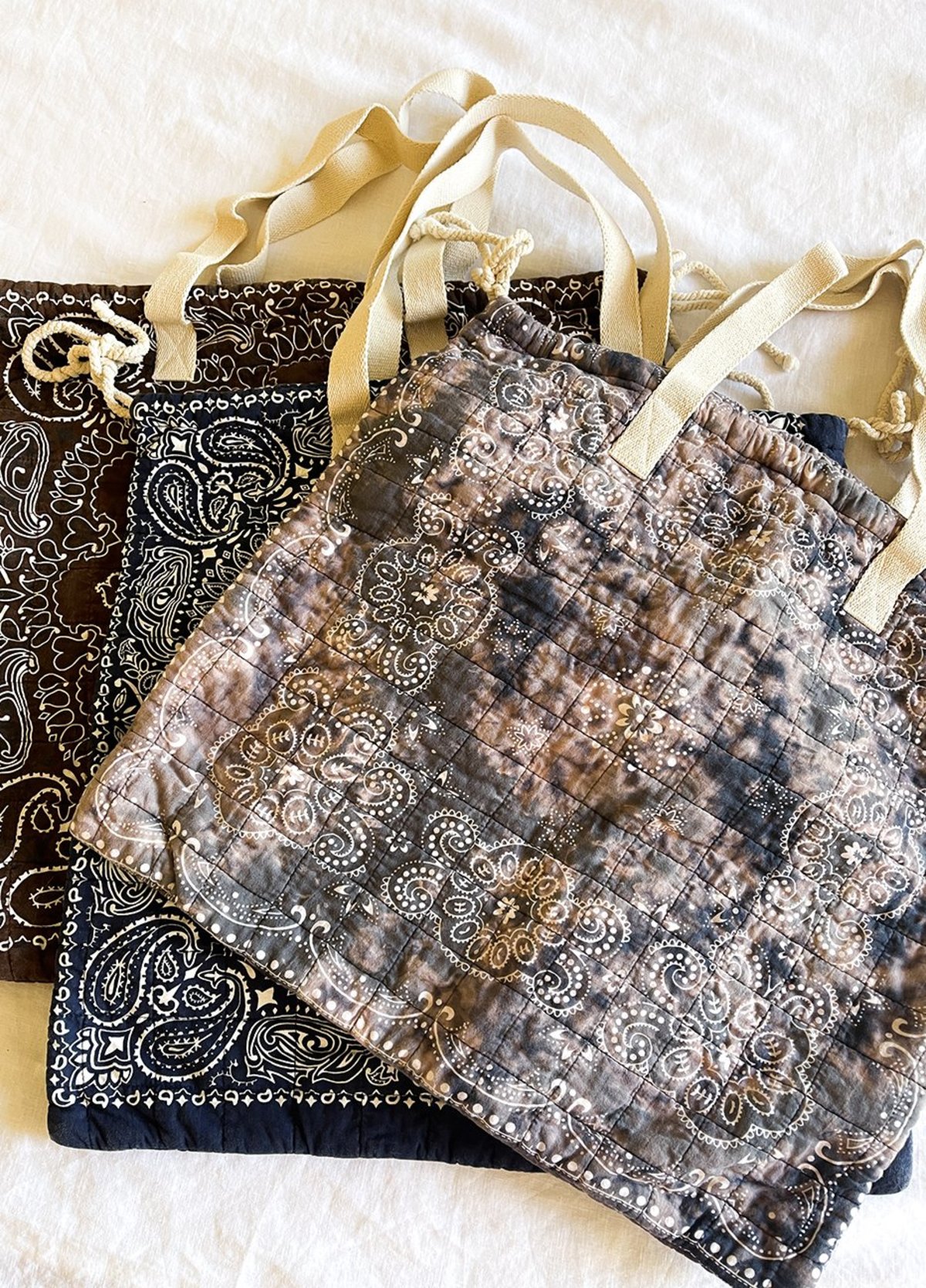 Quilted Bandana Tote | Garmentory