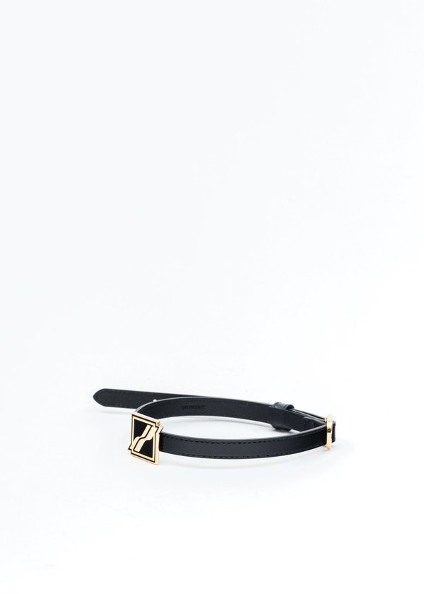we11done Patent Mini Logo Buckle Choker - Gold we11done Patent Mini Logo Buckle Choker - Gold