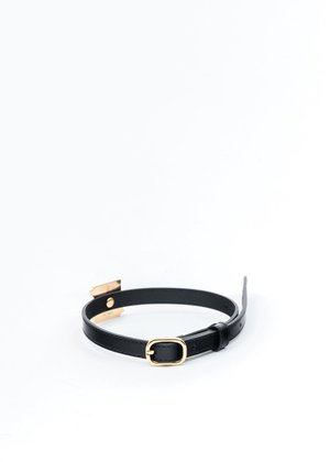 we11done Patent Mini Logo Buckle Choker - Gold we11done Patent Mini Logo Buckle Choker - Gold