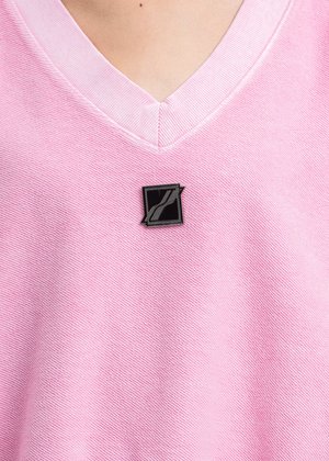 we11done Neon Metal Logo Oversize Vest - Pink we11done Neon Metal Logo Oversize Vest - Pink