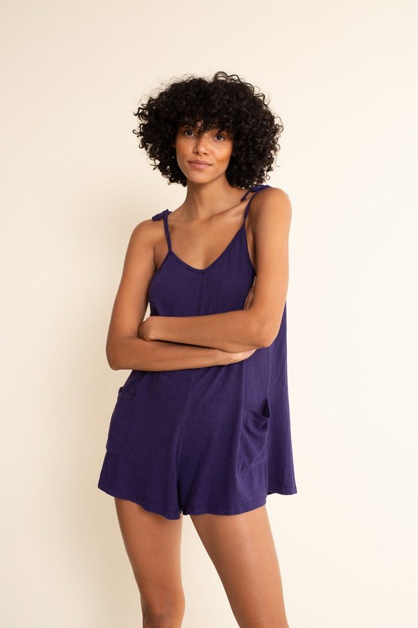 Jungmaven Sespe Romper - Navy | Garmentory