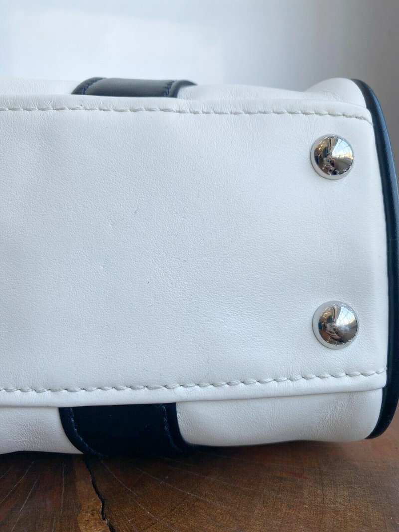 [Pre-Loved] Prada BAULETTO BOWLER BAG - White