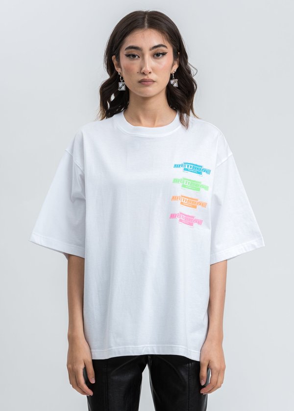 we11done Multi Color Logo Tshirt - White we11done Multi Color Logo Tshirt - White