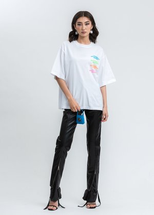 we11done Multi Color Logo Tshirt - White we11done Multi Color Logo Tshirt - White