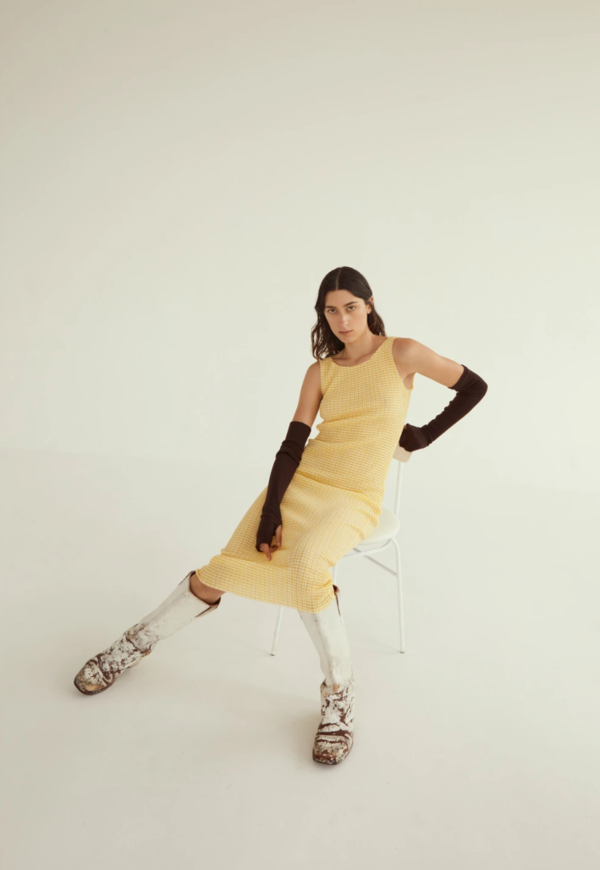 permanent vacation Ritual Tank Dress - Yellow permanent vacation Ritual Tank Dress - Yellow