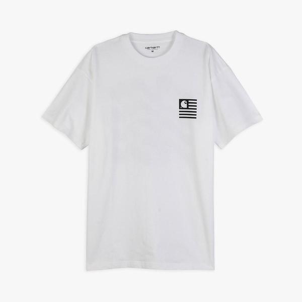 Carhartt WIP Wavy State T-shirt - White Carhartt WIP Wavy State T-shirt - White