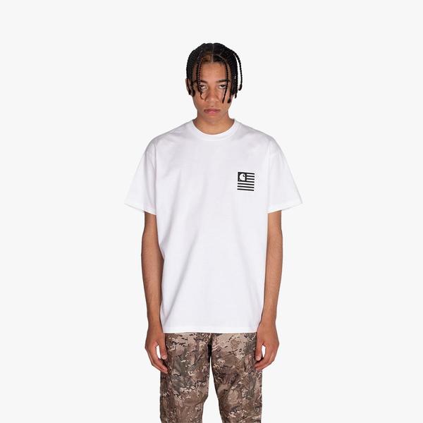 Carhartt WIP Wavy State T-shirt - White Carhartt WIP Wavy State T-shirt - White