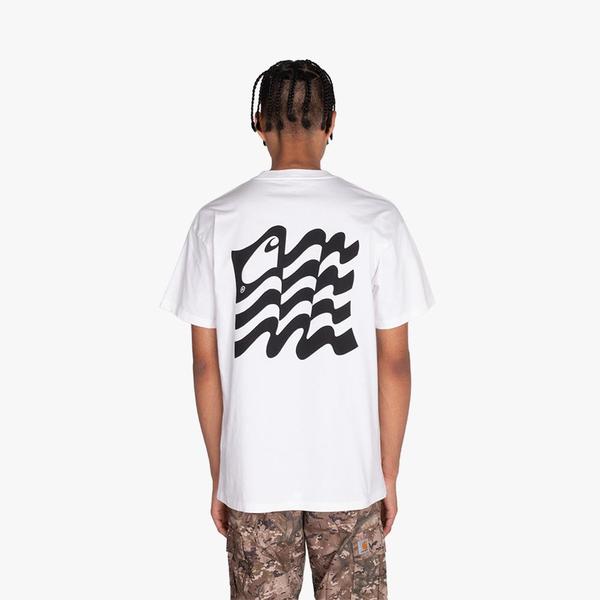 Carhartt WIP Wavy State T-shirt - White Carhartt WIP Wavy State T-shirt - White