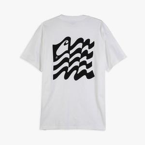 Carhartt WIP Wavy State T-shirt - White Carhartt WIP Wavy State T-shirt - White
